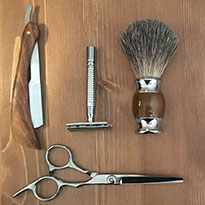 Scheren en knippen mannen